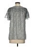 Max Studio 100% Polyester Silver Short Sleeve Blouse Size S - photo 2