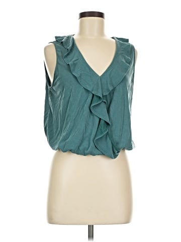 Green Envelope Sleeveless Blouse (view 1)