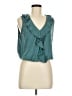 Green Envelope Teal Sleeveless Blouse Size M - photo 1