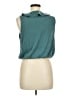 Green Envelope Teal Sleeveless Blouse Size M - photo 2