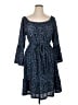 MICHAEL Michael Kors Paisley Blue Casual Dress Size 1X - photo 1