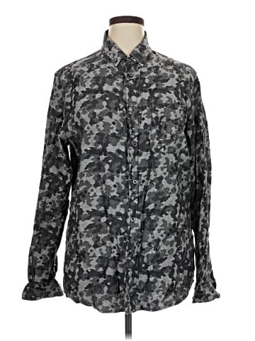 Wings + Horns Long Sleeve Button-Down Shirt (view 1)