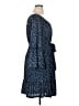 MICHAEL Michael Kors Paisley Blue Casual Dress Size 1X - photo 4