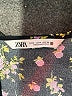 Zara Floral Black Cocktail Dress Size M - photo 4