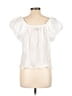Habitual White Short Sleeve Blouse Size XL (4) - photo 2