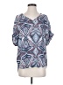 Alya 100% Polyester Blue Short Sleeve Blouse Size S - photo 1