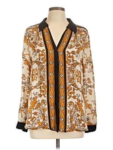 Joie Long Sleeve Silk Top (view 1)
