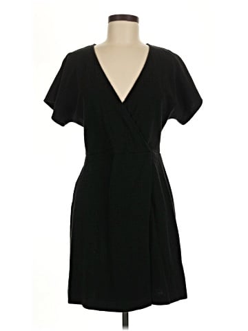 Madewell Cross-Front Flutter-Sleeve Mini Dress (view 1)