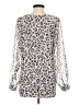 CAbi Animal Print Silver Long Sleeve Blouse Size XS - photo 2