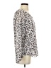 CAbi Animal Print Silver Long Sleeve Blouse Size XS - photo 4