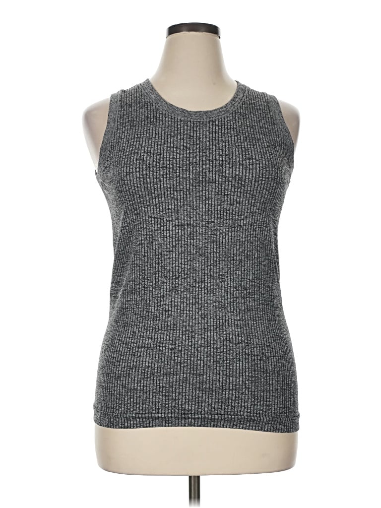 Pre-owned Gaiam Sleeveless T-shirt In Gray