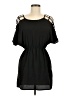 Forever 21 100% Polyester Solid Black Casual Dress Size M - photo 1