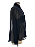 Ambiance Apparel 100% Polyester Color Block Black Long Sleeve Blouse Size L - photo 4