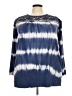 Greater Good Network 100% Cotton Tie-dye Blue 3/4 Sleeve Top Size 2X - photo 1