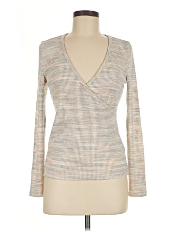 Madewell Space-Dye Faux-Wrap Top (view 1)