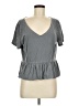Gap 100% Cotton Gray Short Sleeve Top Size M - photo 1