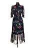 Eliza J 100% Polyester Floral Black Casual Dress Size 6 - photo 2