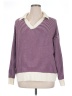 Peace Love World Stripes Purple Pullover Sweater Size 1X - photo 1