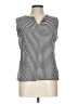 Talbots Black Sleeveless Button-Down Shirt Size L - photo 1