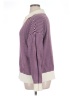 Peace Love World Stripes Purple Pullover Sweater Size 1X - photo 5