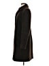 Albert Nipon 100% Wool Brown Black Wool Coat Size 6 - photo 5