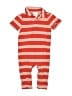 Hanna Andersson 100% Cotton Stripes Red Short Sleeve Onesie Size 6-12 mo - photo 1