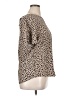 Papermoon 100% Polyester Animal Print Tan Short Sleeve Top Size XL - photo 4