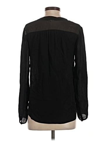 Diane von Furstenberg Long Sleeve Silk Top (view 2)