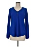 Melissa Paige Blue Long Sleeve Blouse Size M - photo 1