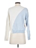 Petite Studio New York Color Block Blue Pullover Sweater Size S - photo 2