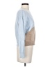 Petite Studio New York Color Block Blue Pullover Sweater Size S - photo 4