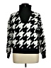 Nine West Houndstooth Black Turtleneck Sweater Size XL - photo 1