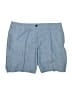 Talbots 100% Cotton Chevron-herringbone Blue Shorts Size 6 - photo 1