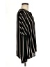 Ann Taylor LOFT 100% Polyester Stripes Black Long Sleeve Blouse Size M - photo 4
