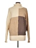 Blu Pepper Color Block Tan Turtleneck Sweater Size L - photo 1