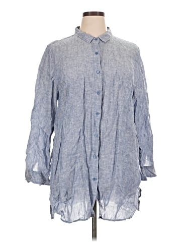 Garnet Hill Long Sleeve Button-Down Shirt (view 1)