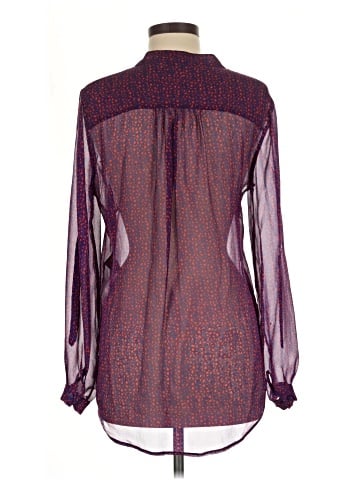 Diane von Furstenberg Long Sleeve Silk Top (view 2)