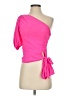 Amanda Uprichard 100% Polyester Pink Short Sleeve Blouse Size XS - photo 1