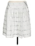 Ann Taylor LOFT Stripes Silver Casual Skirt Size 6 - photo 1