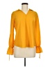 Chenault 100% Polyester Yellow Long Sleeve Blouse Size M - photo 1