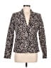 J.Crew 100% Polyester Animal Print Ivory Blazer Size M - photo 1