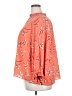 Worthington 100% Polyester Floral Orange 3/4 Sleeve Blouse Size 3X - photo 5