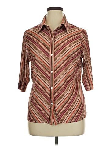 Venezia 3/4 Sleeve Button-Down Shirt (view 1)