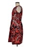 En Focus Studio Print Red Cocktail Dress Size 6 - photo 5