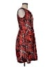 En Focus Studio Print Red Cocktail Dress Size 6 - photo 4