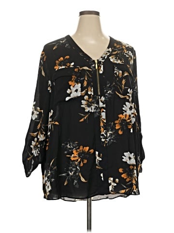 Cato 3/4 Sleeve Blouse (view 1)