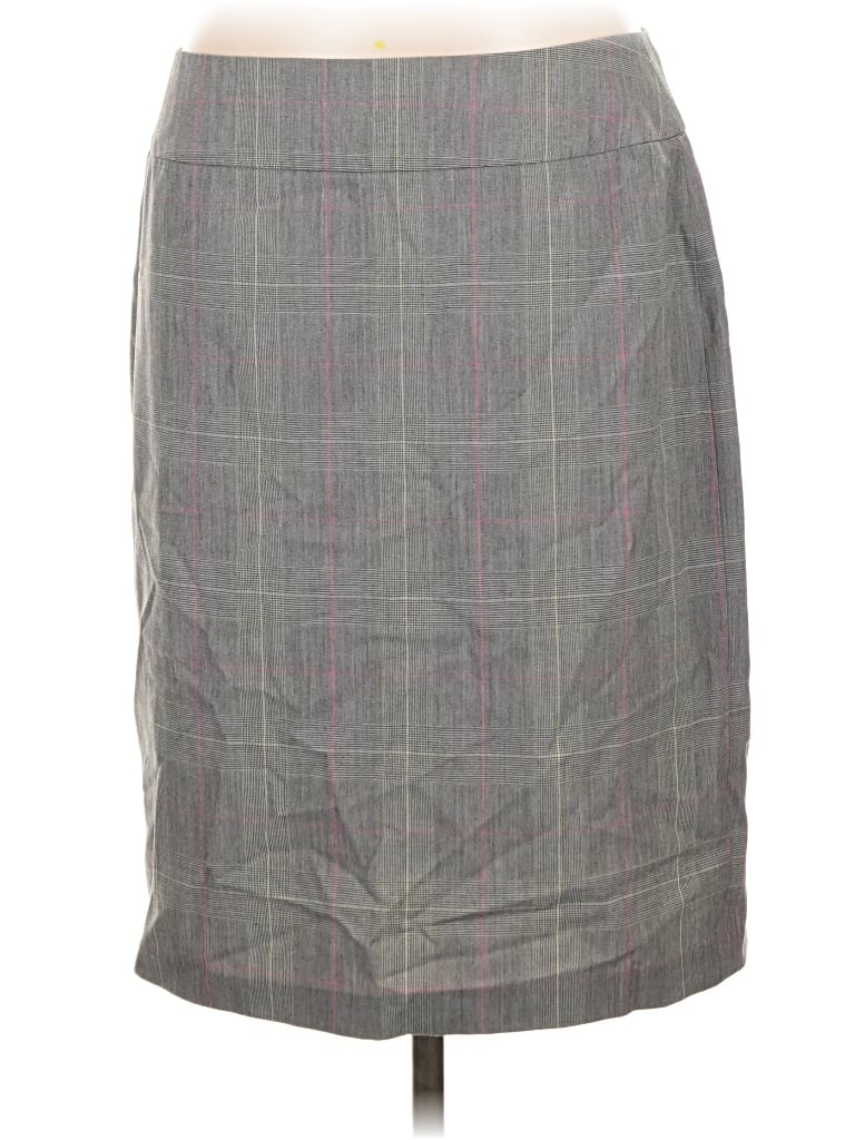 Pre-owned Kasper Formal Skirt In Gray
