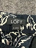 Ann Taylor LOFT 100% Lyocell Paisley Black Shorts Size 6 - photo 3