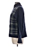 Eddie Bauer 100% Wool Plaid Blue Wool Cardigan Size L - photo 5