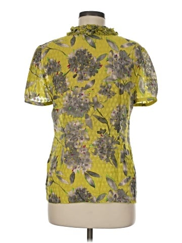 St. John Short Sleeve Silk Top (view 2)